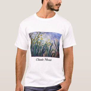 T-shirt Claude Monet - Iris jaunes et violets
