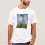 T-shirt Claude Monet - La Promenade, Femme avec un Parasol<br><div class="desc">La Promenade,  Femme avec un Parasol / Madame Monet et son fils / La Promenade / La Femme a l'ombrelle - Claude Monet,  1875</div>