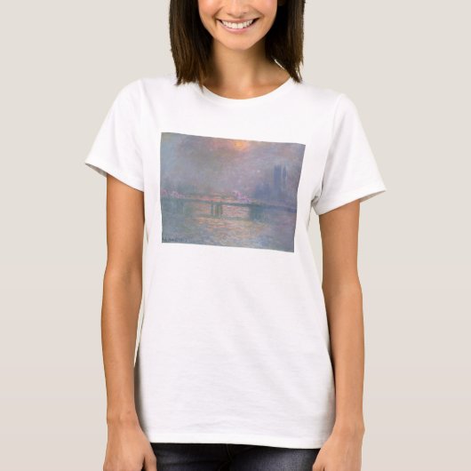 T-shirt Claude Monet | La Tamise avec Croix de Charing (Devant)