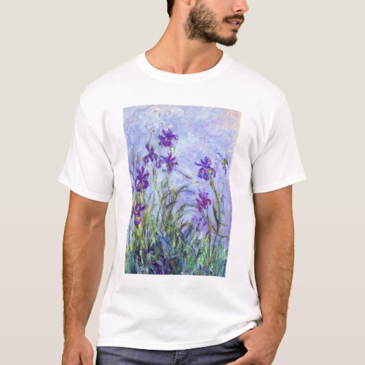T-shirt Claude Monet - Lilac Irises / Iris Mauves (Devant)
