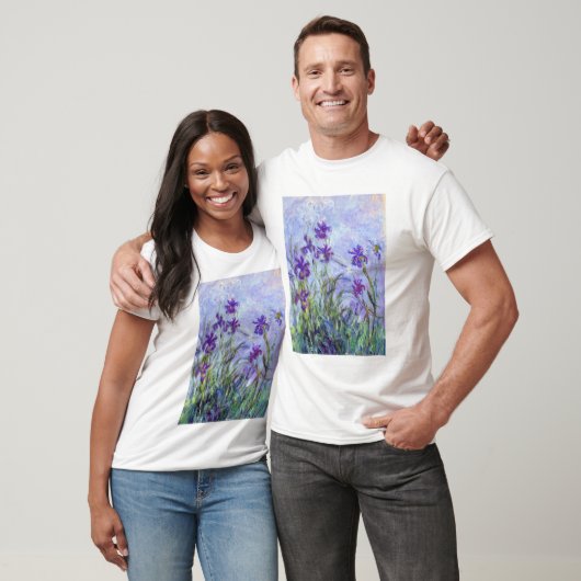 T-shirt Claude Monet - Lilac Irises / Iris Mauves (Unisexe)