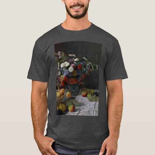 T-shirt Claude Monet - Still Life with Flowers and Fruit (Devant)