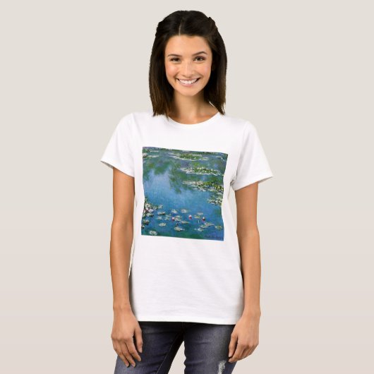 T-shirt Claude Monet Water Lilies GalleryHD Fine Art (Devant entier)
