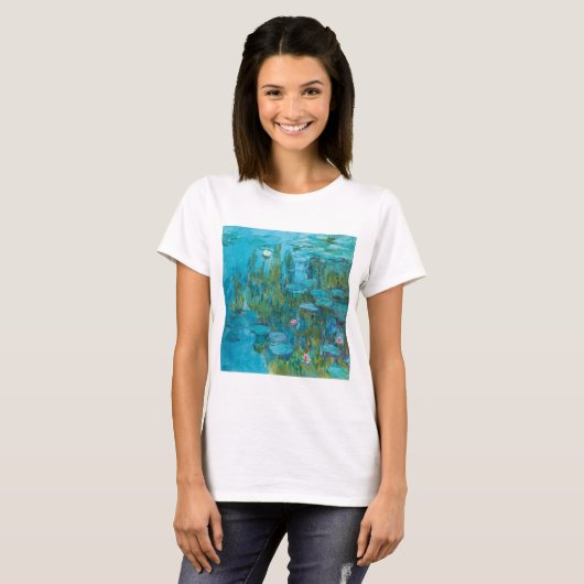 T-shirt Claude Monet Water Lilies Nymphéas GalleryHD (Devant entier)