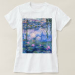 T-shirt Claude Monet Water Lys Vintage Floral HD Art<br><div class="desc">Claude Monet Water Lilies Vintage Floral HD Art T-shirt.
Water Lys peinture de Claude Monet. Peint entre 1916 et 1919.</div>