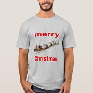 T-shirt Clause du Père Noël répandant l'amour pour la paix