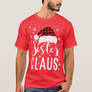 T-shirt Clause soeur Santa Hat Joyeux Noël Fête de Noël
