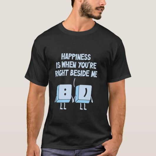 T-shirt Clavier Codeur Programmeur Ordinateur Blague Drôle (Devant)