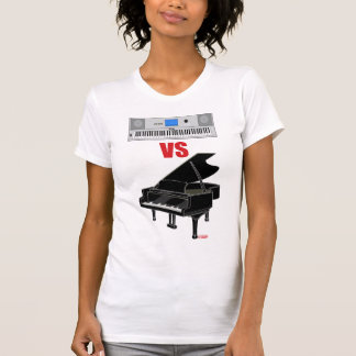 T-shirt Clavier CONTRE le piano (femmes)