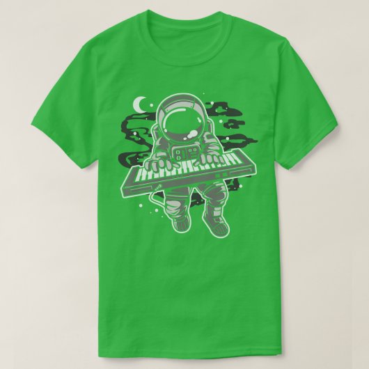 T-SHIRT CLAVIER DE JEU ASTRONAUT (Design devant)