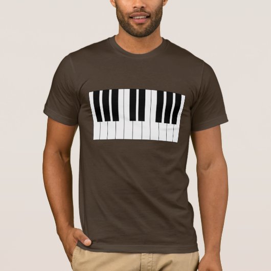 T-shirt Clavier de piano (Devant)