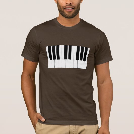 T-shirt Clavier de piano (Devant)