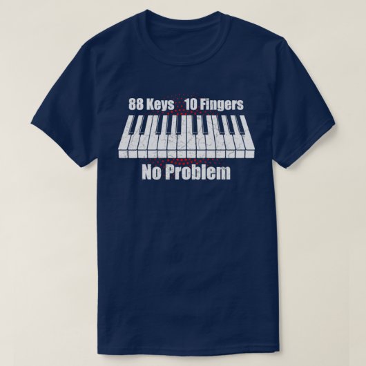 T-shirt Clavier de piano1 (Design devant)