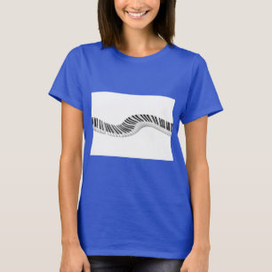 T-shirt Clavier Instruments de Musique Piano Notes d'Art