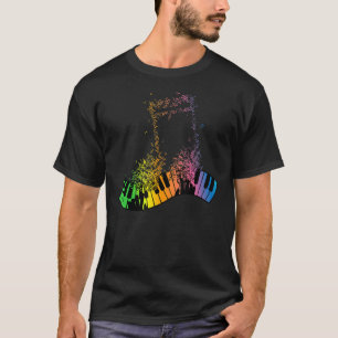 T-shirt Clavier Piano Player Musicien Clavier Clavier Gag