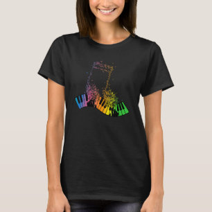 T-shirt Clavier Piano Player Musicien Clavier Clavier Gag