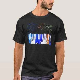 T-shirt Clavier Piano Player Musicien Clavier Clavier Gag