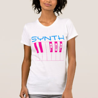 T-shirt Clavier Pop Synth Style Vintage Corey Tiger 80s