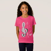 T-Shirt Clavier Treble Clef Fun Music Notes Piano Graphism (Devant entier)