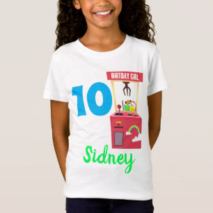 T-Shirt Claw Arcade Fête d'anniversaire tenue féminine