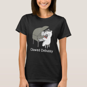 T-shirt Clawed Debussy Cat Piano Classical Music Composer