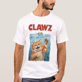 T-shirt CLAWZ Funny Cat Parody Shirt | Cute Cat Movie
