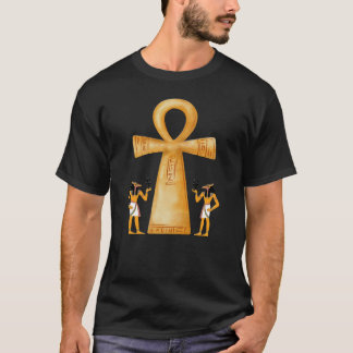 T-shirt Clé Ankh de la vie sur hiéroglyphe