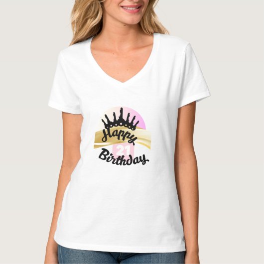 T-shirt Clé cool moderne 21e rose (Devant)