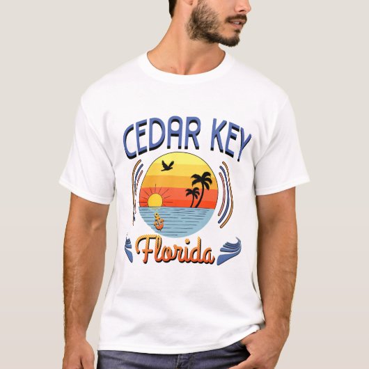 T-shirt Clé de cèdre, Floride (Devant)