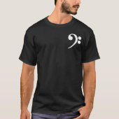 T-shirt Clé de fa blanche (Devant)