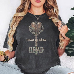 T-shirt Clé de livre antique déverrouiller la conception d