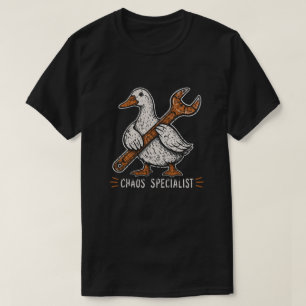 T-shirt Clé de mécanicien de canard Humour vintage