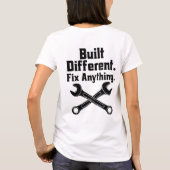 T-shirt Clé de Mécanicien Répare Tout Construit Différemme (Dos)