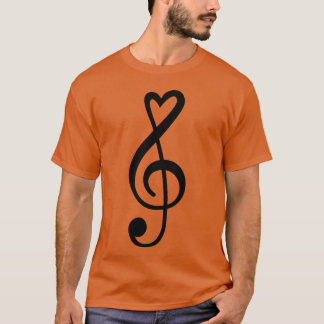 T-shirt Clé de musique amusante