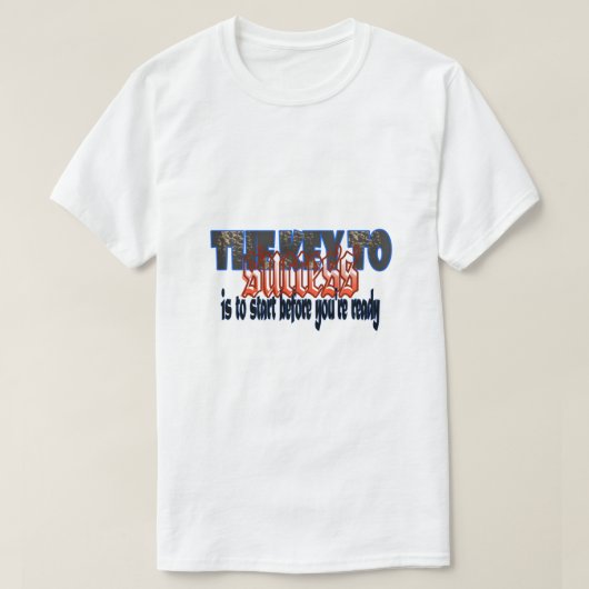 T-shirt clé du succès (Design devant)