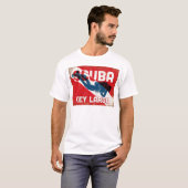 T-shirt Clé Largo Scuba Diver - Blue Retro (Devant entier)