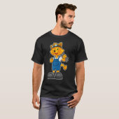 T-shirt Clé mécanique Chat (Devant entier)