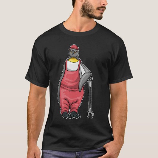 T-shirt Clé mécanique de pingouin (Devant)