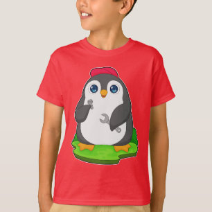 T-shirt Clé mécanique de pingouin