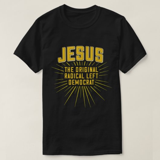 T-shirt CLÉ ORIENTALE DE Jésus Démocrate de gauche (Design devant)