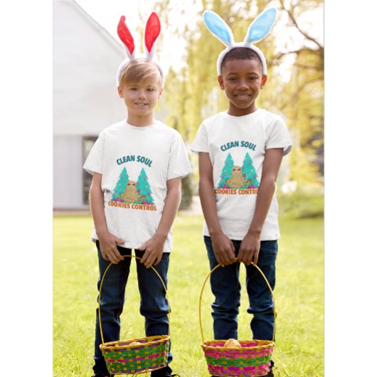 T-shirt Clean Coul, Cookies Control ! Jolie Sloth