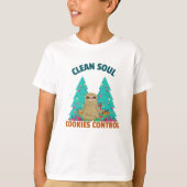 T-shirt Clean Coul, Cookies Control ! Jolie Sloth (Devant)
