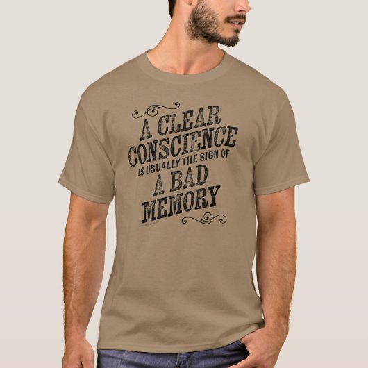 T-shirt Clear Conscience (Devant)