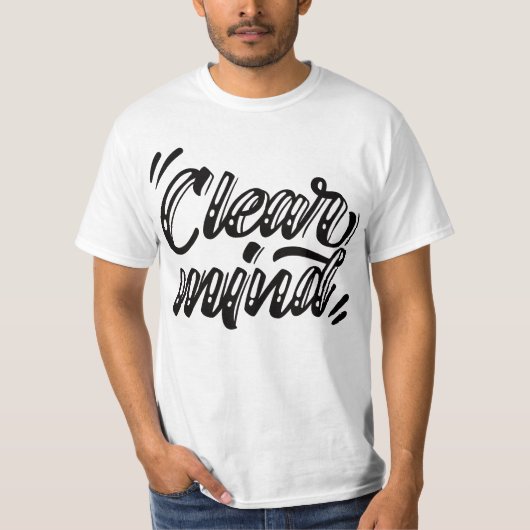 T-shirt "clear mind" (Devant)