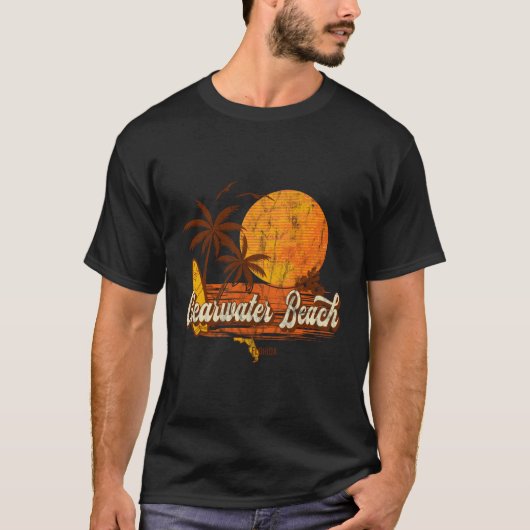 T-shirt Clearwater Beach Floride Fl Beach (Devant)