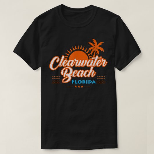 T-shirt Clearwater Beach Floride T (Design devant)