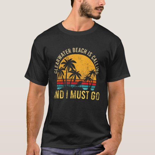 T-shirt Clearwater Beach Voyage en famille Floride Beach V (Devant)