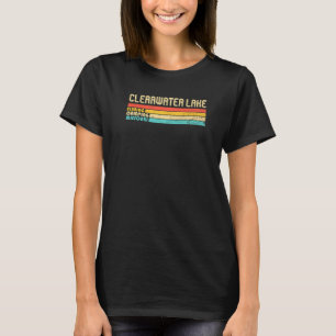 T-shirt Clearwater Lake Missouri Pêche Camping Été Vi