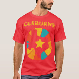 T-shirt Cleburne Texas Vintage Souvenir dénudé 1