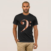 T-shirt Clef basse de cuivre (Devant entier)